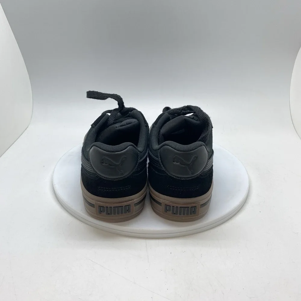 Puma Sneakers Mens 8.5 Black Suede Platform Court Classic Vulcanized 404131-01